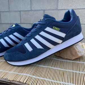 K-Swiss, Royal Blue with White Stripes Granada Sneakers